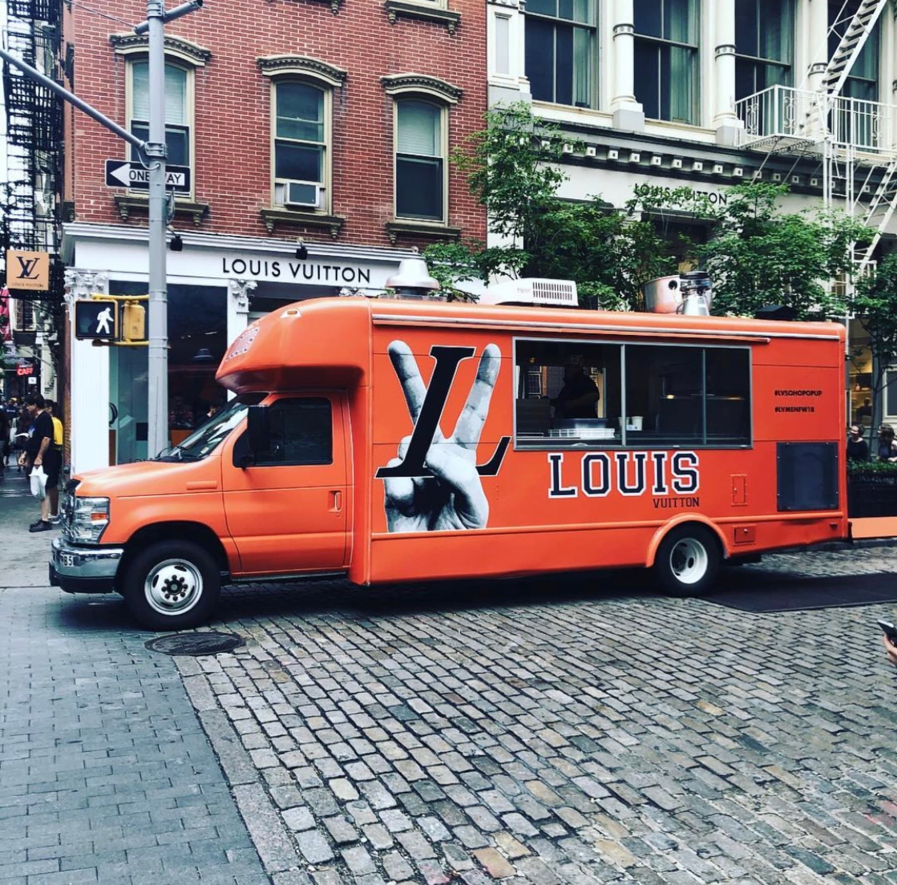Louis Vuitton activation — A flagship, parked at the flagship